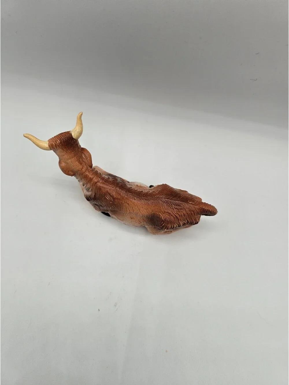 Vintage 1960s Resin Christmas Nativity Figure Laying Bull Animal Fontanini